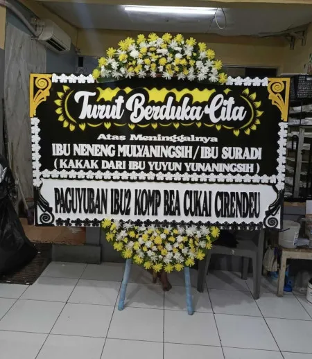 Papan Bunga Duka Ciater